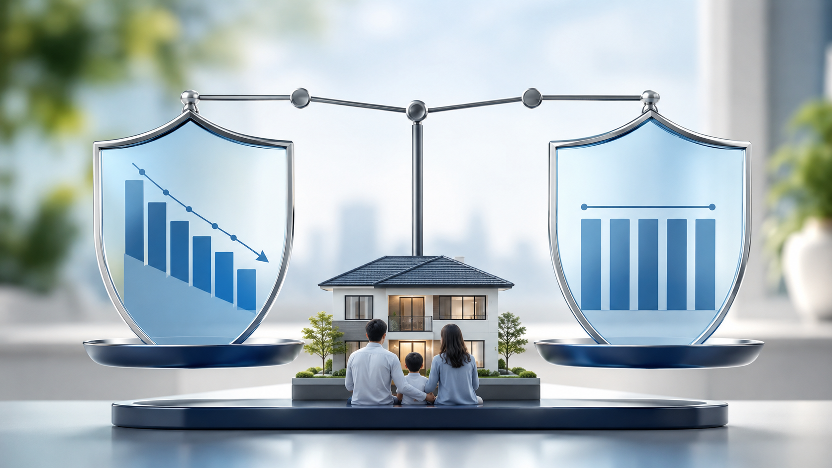 MRTA and MLTA mortgage protection comparison concept